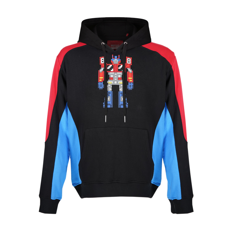 OPTIMUS 8-BIT APPLIQUÉ HOODIE