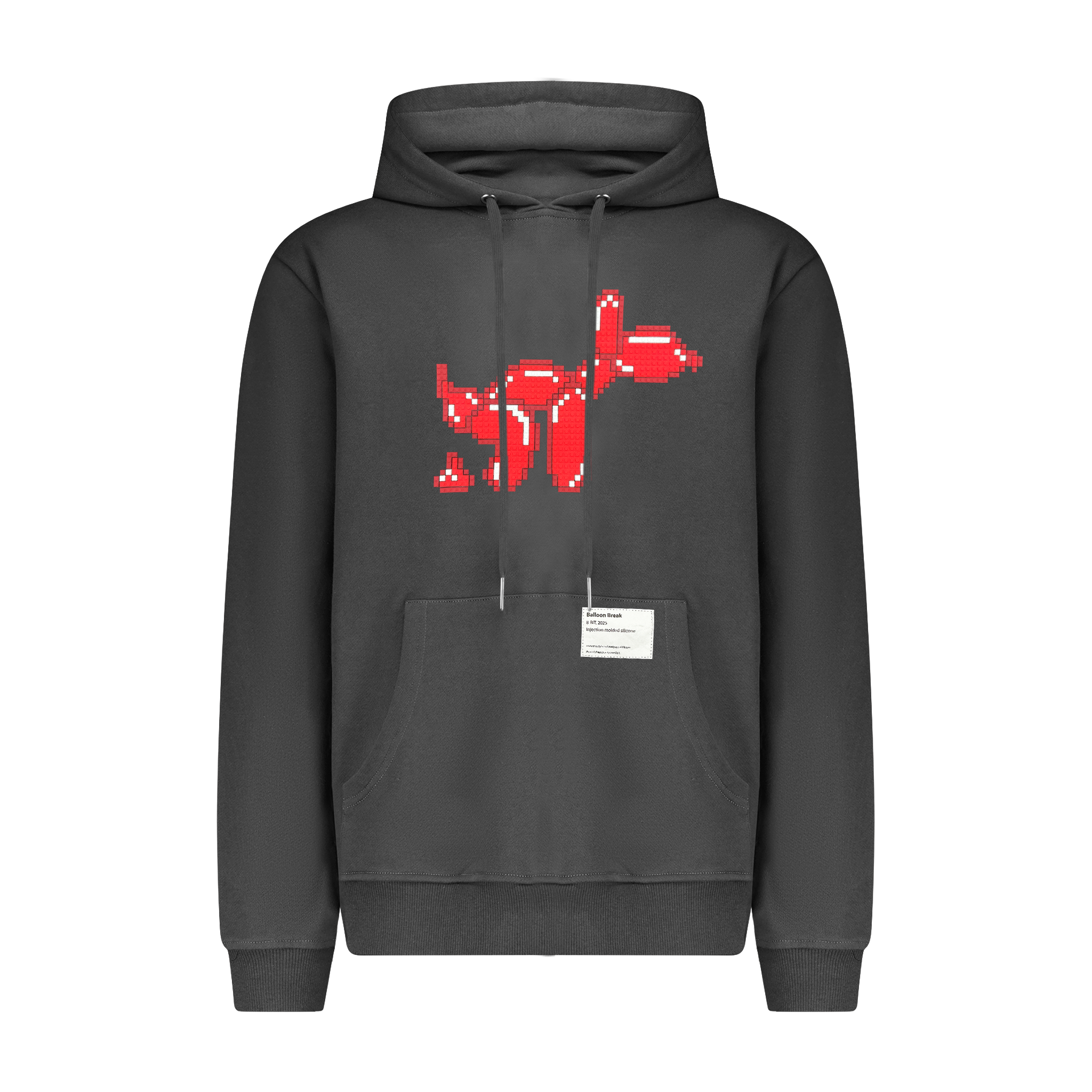 BALLOON BREAK 8-BIT APPLIQUÉ HOODIE