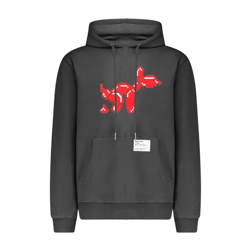 BALLOON BREAK 8-BIT APPLIQUÉ HOODIE