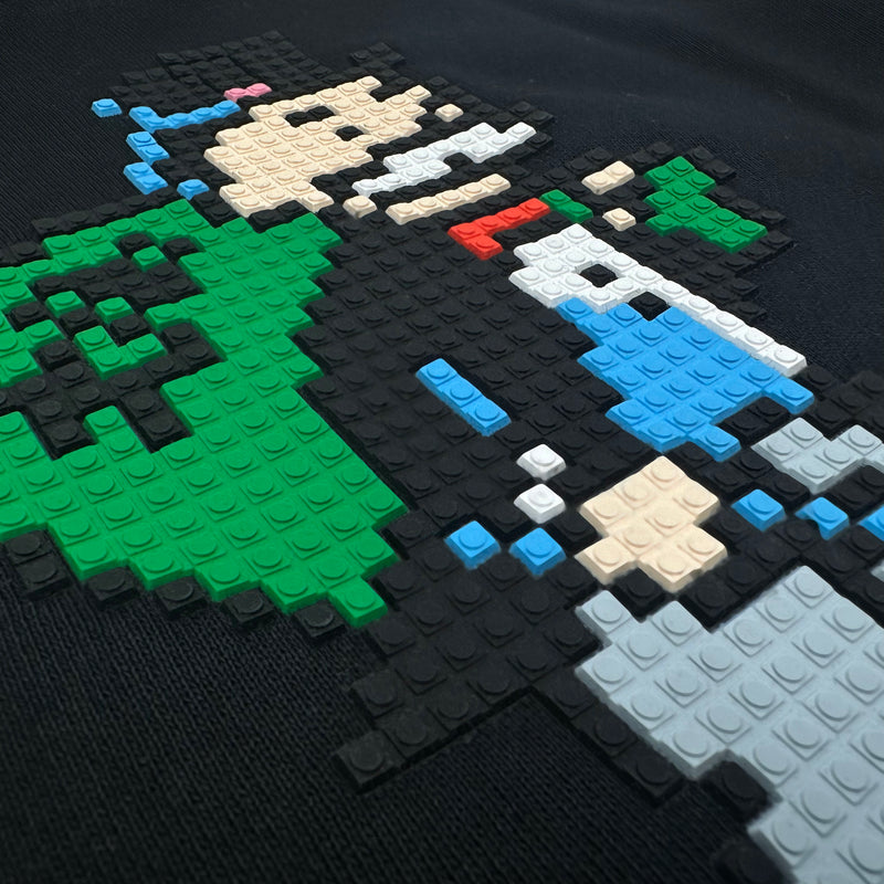 THE MONEY MAN 8-BIT APPLIQUÉ HOODIE