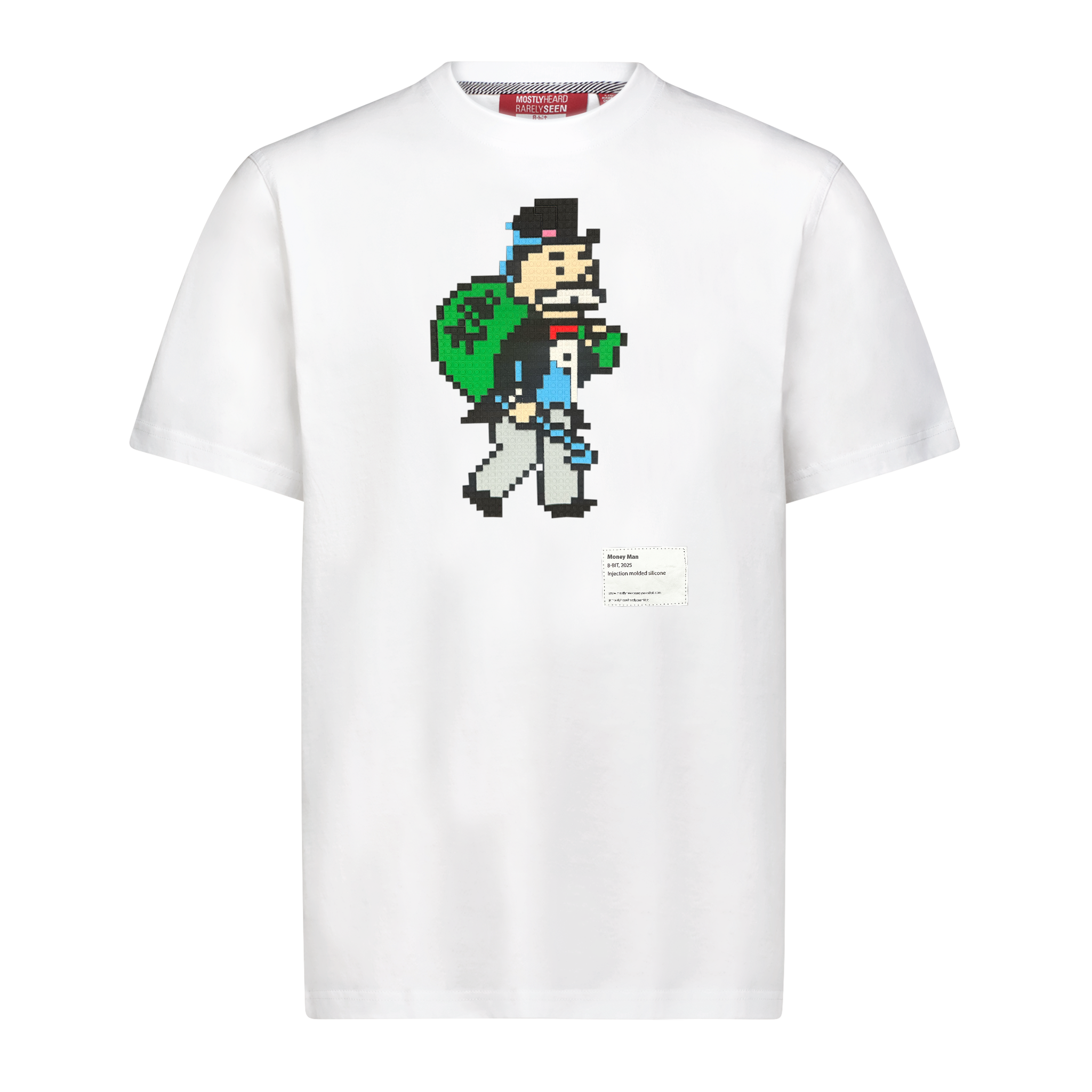 THE MONEY MAN 8-BIT APPLIQUÉ TEE