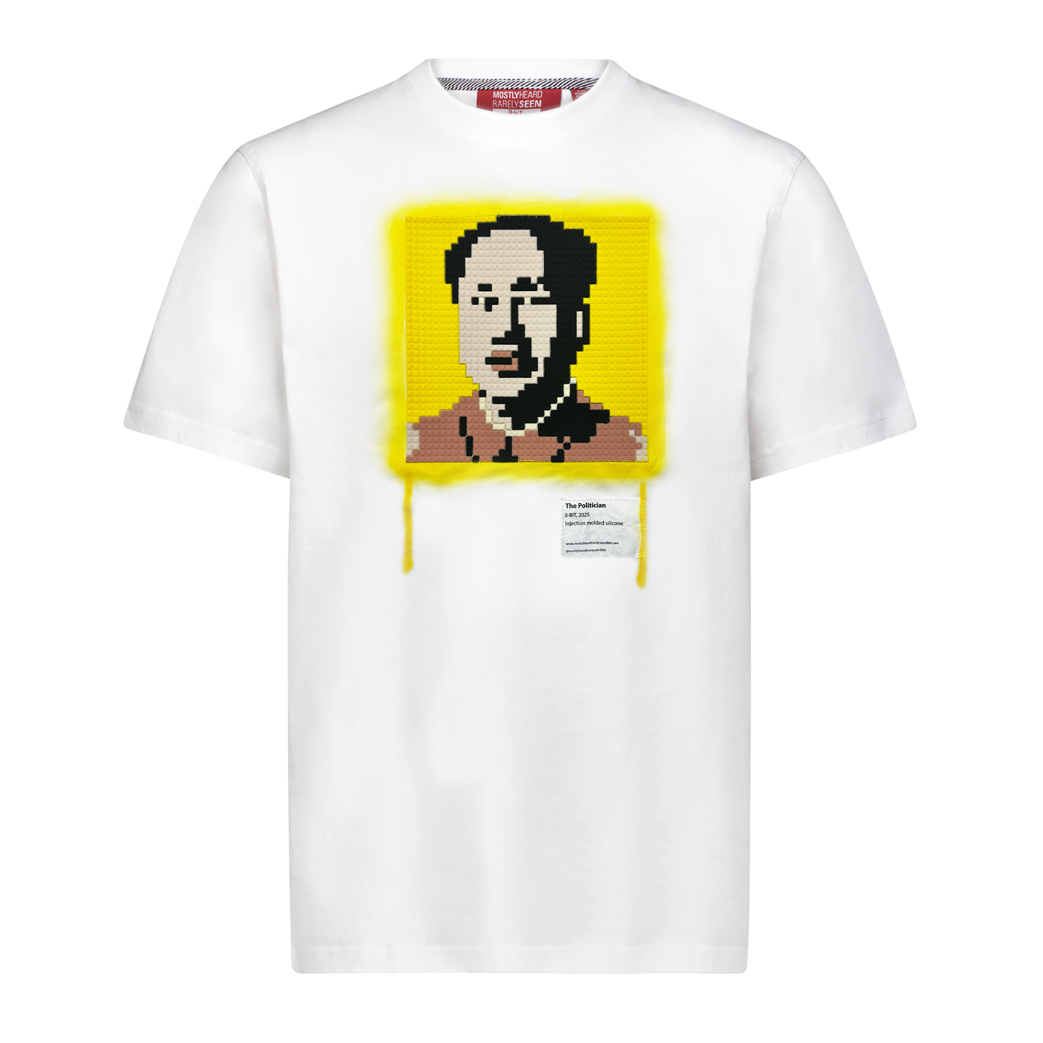 THE POLITICIAN 8-BIT APPLIQUÉ TEE