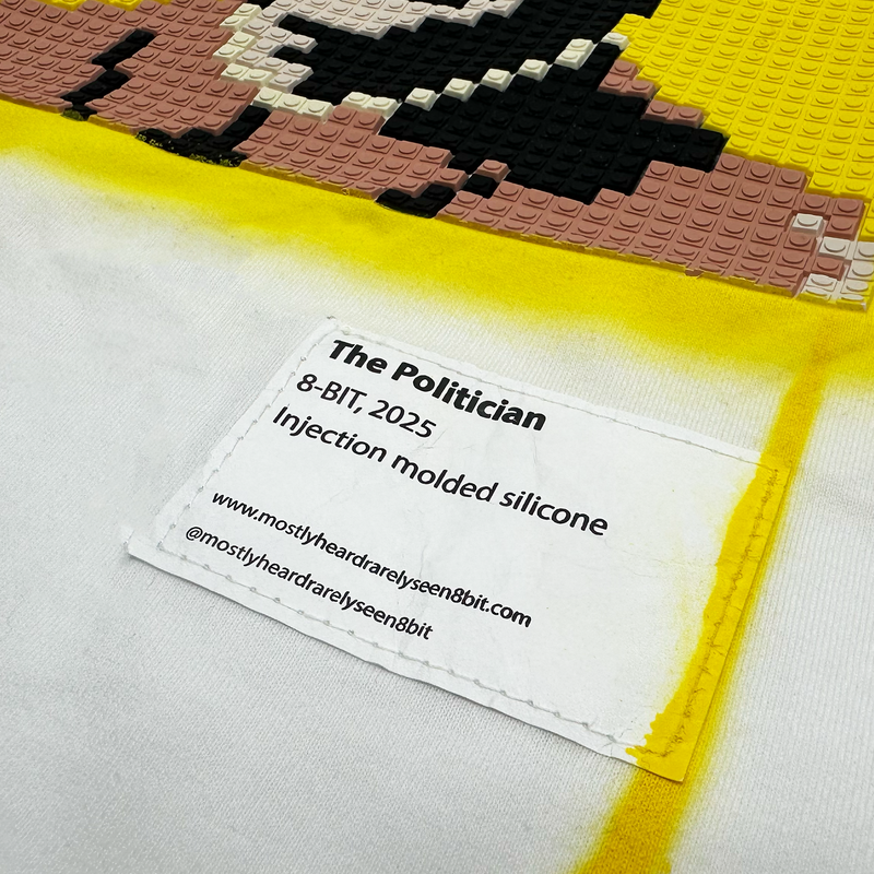 THE POLITICIAN 8-BIT APPLIQUÉ TEE