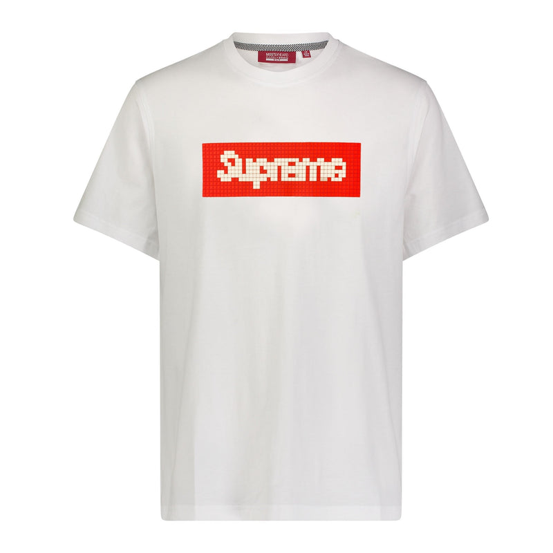 “RED BOX” 8-BIT APPLIQUÉ TEE - Mostly Heard Rarely Seen