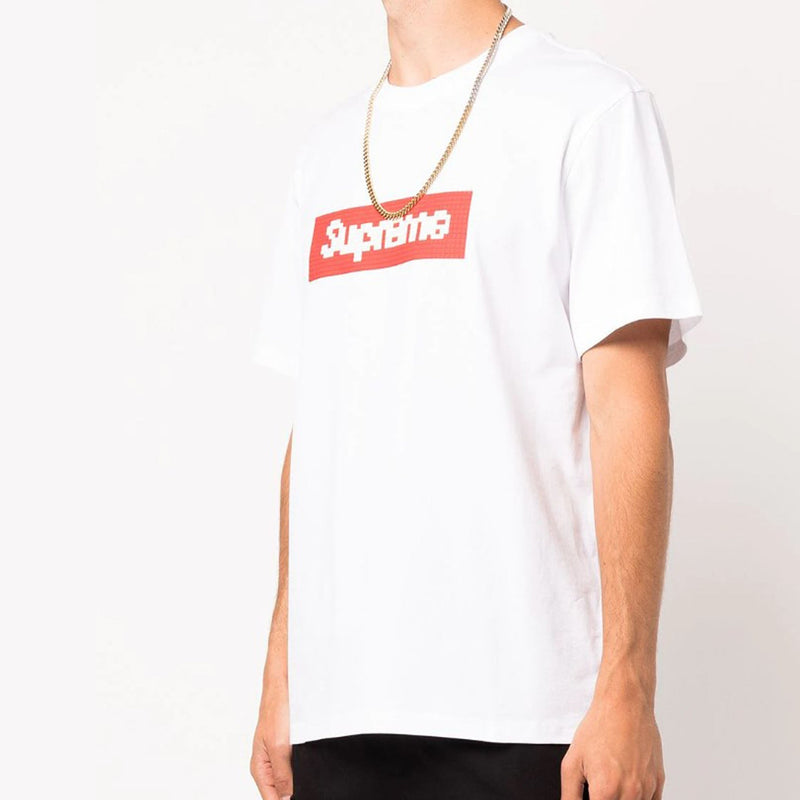 “RED BOX” 8-BIT APPLIQUÉ TEE - Mostly Heard Rarely Seen