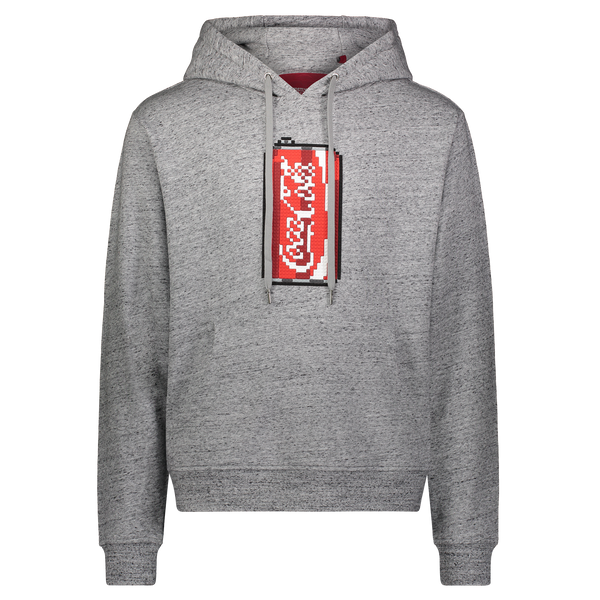 MINI ME MINI SODA HOODIE HEATHER GREY 8-BIT