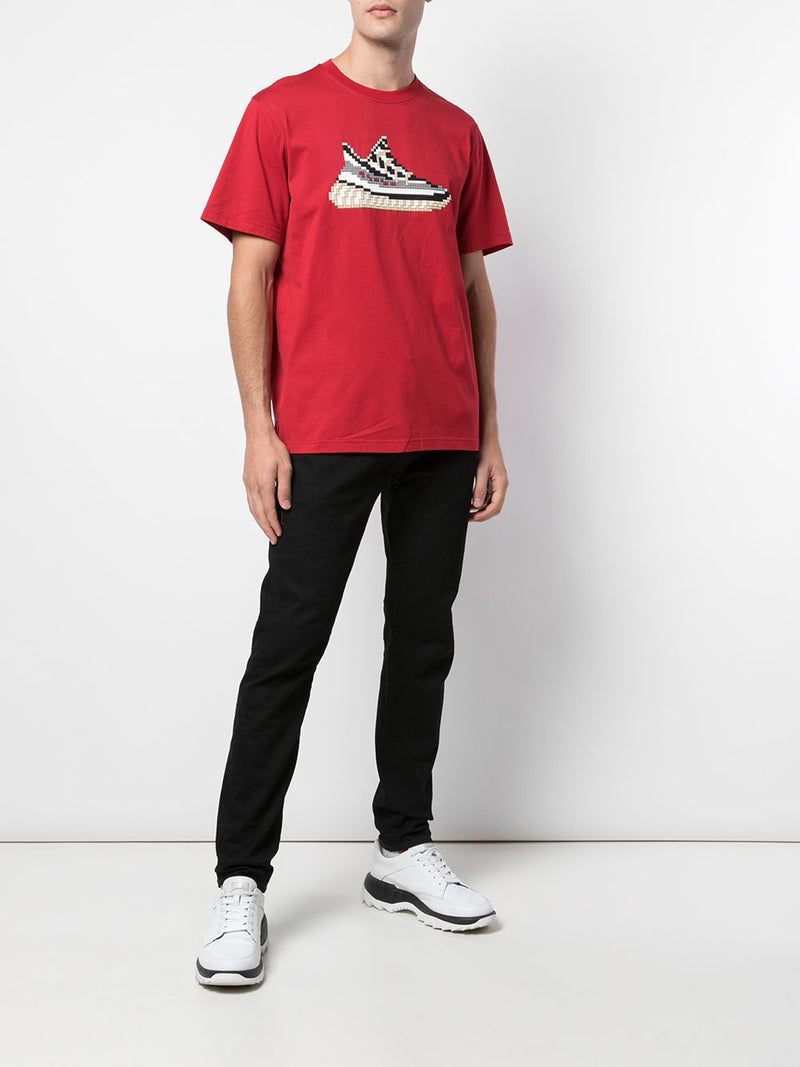 WHITE AERO TEE RED