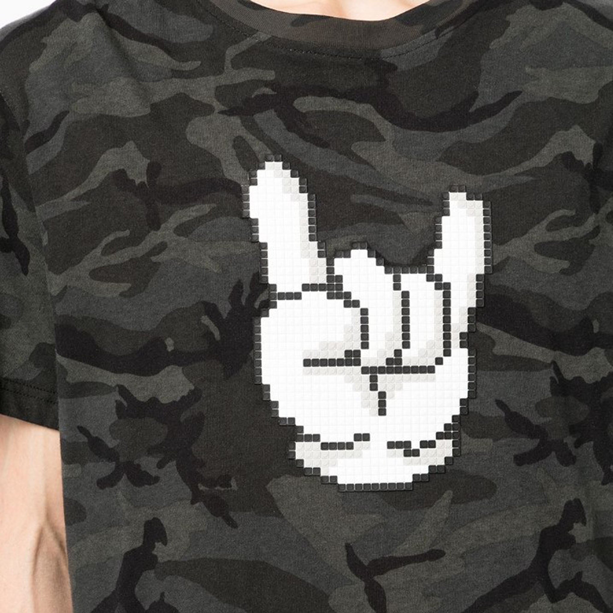 ROCK ON T-SHIRT DK GREY CAMO